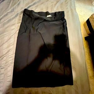 Black A-line skirt